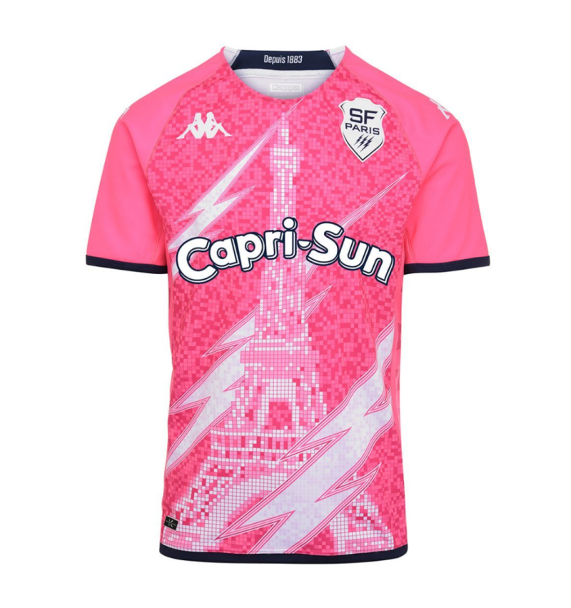 Stade Français Paris 22/23 Kombat replica home pink jersey