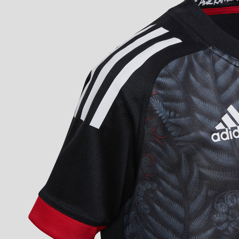 Maori All Blacks Rugby Replica Home Jersey Left