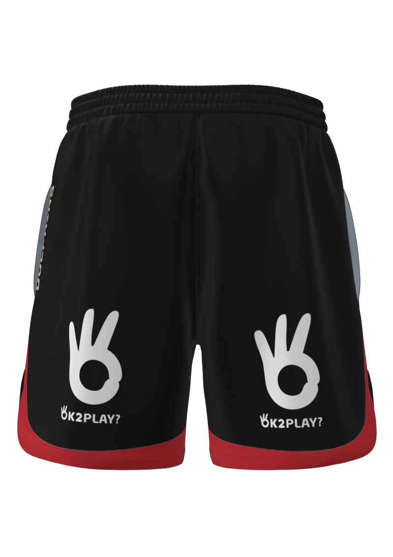 DOLPHINS MENS TRAINING SHORTS back