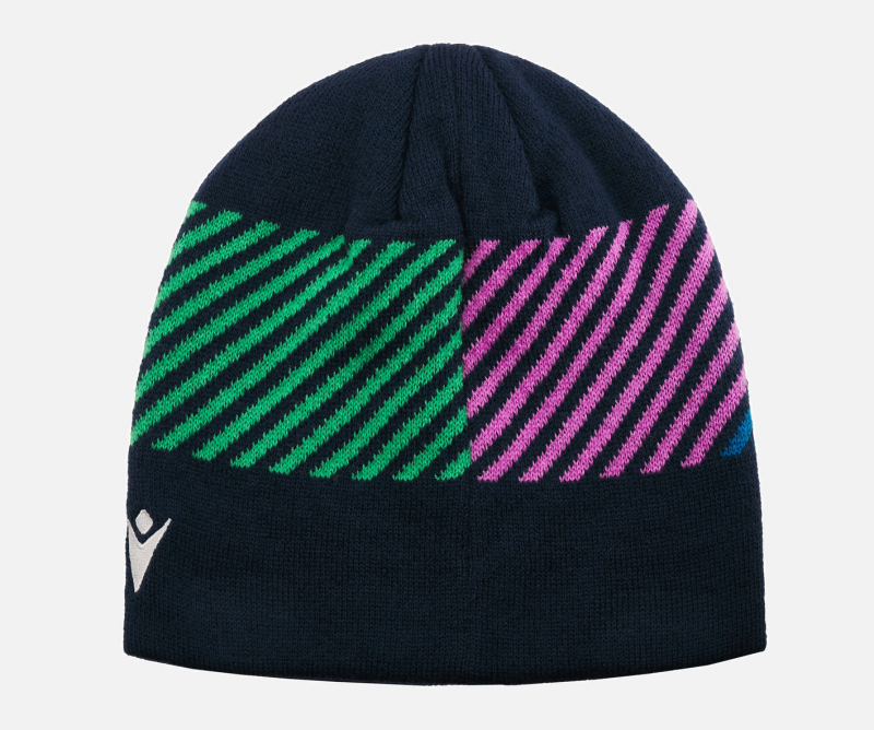 Scotland Rugby navy, purple and green beanie back