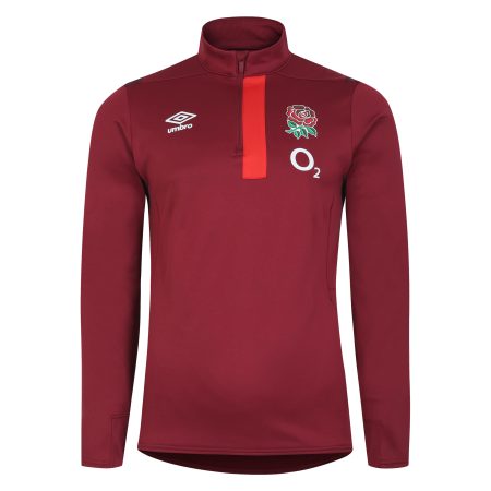 England Rugby 1/4 Zip Red