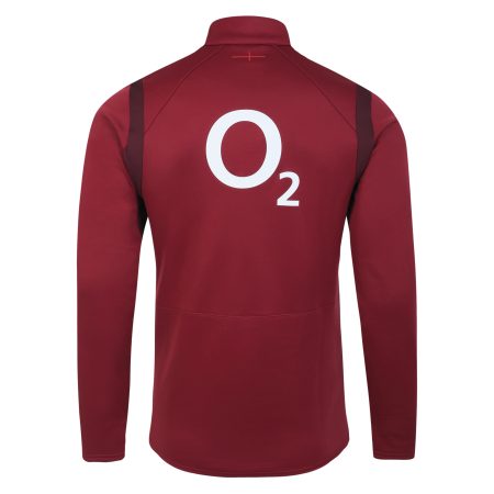 England Rugby 1/4 Zip Red back