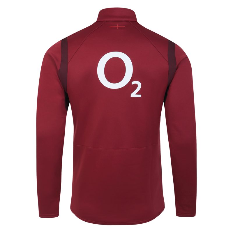 England Rugby 1/4 Zip Red back