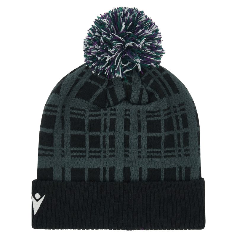 Scotland Rugby Bobble Hat - Black/Ant 1