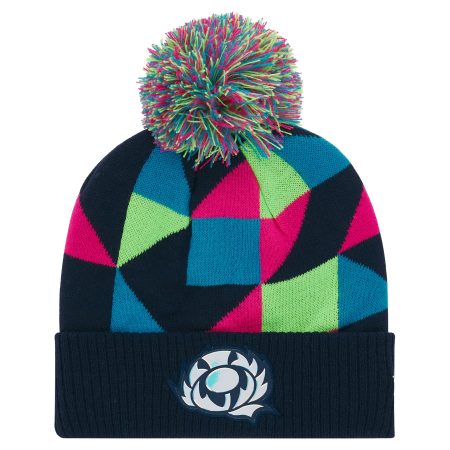 Scotland Rugby Bobble Hat Pink