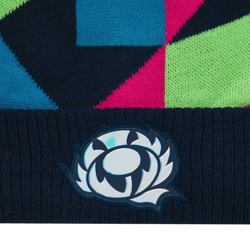 Scotland Rugby Bobble Hat Pink 4