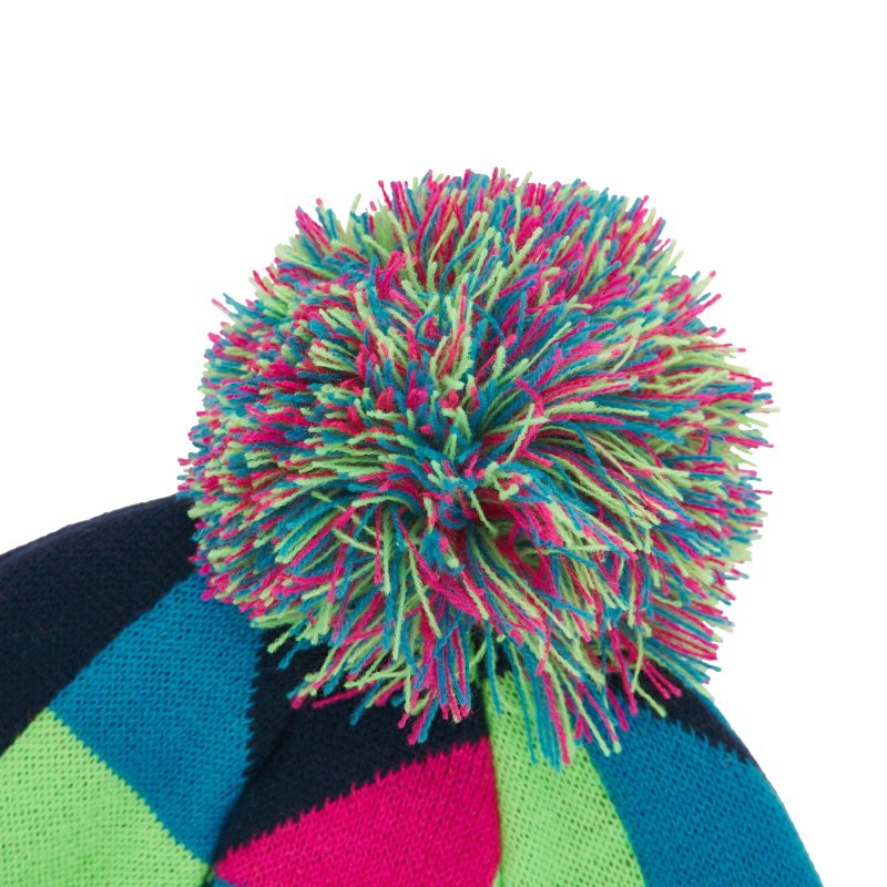 Scotland Rugby Bobble Hat Pink 2