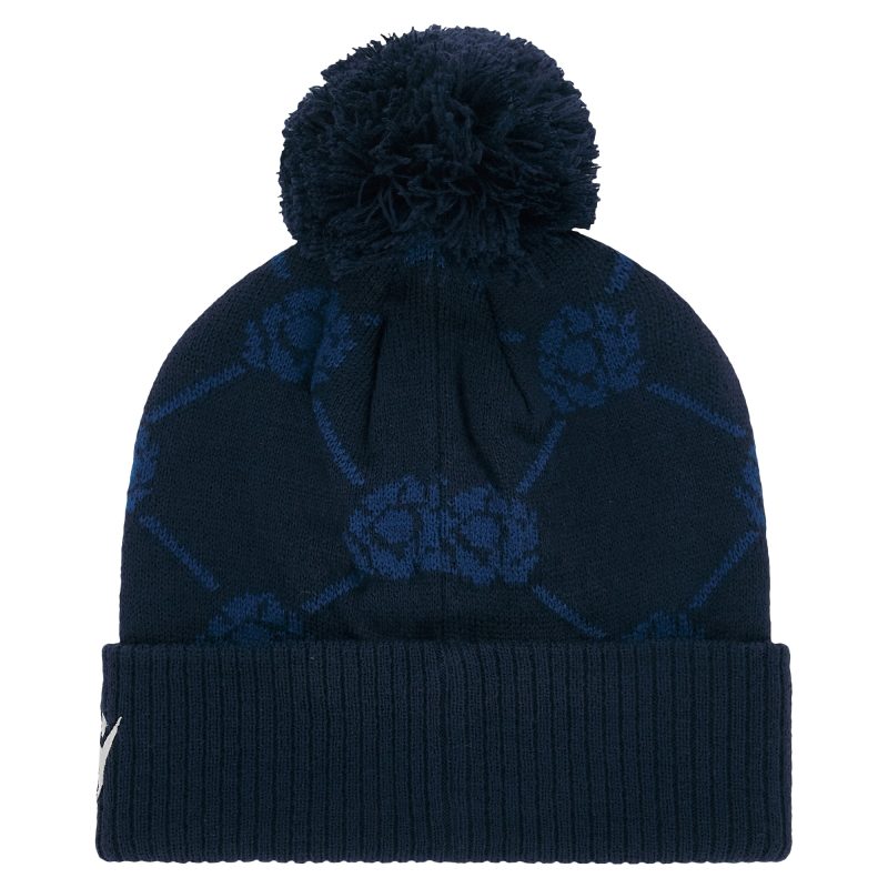 Scotland Rugby Bobble Beanie Hat in - Navy back