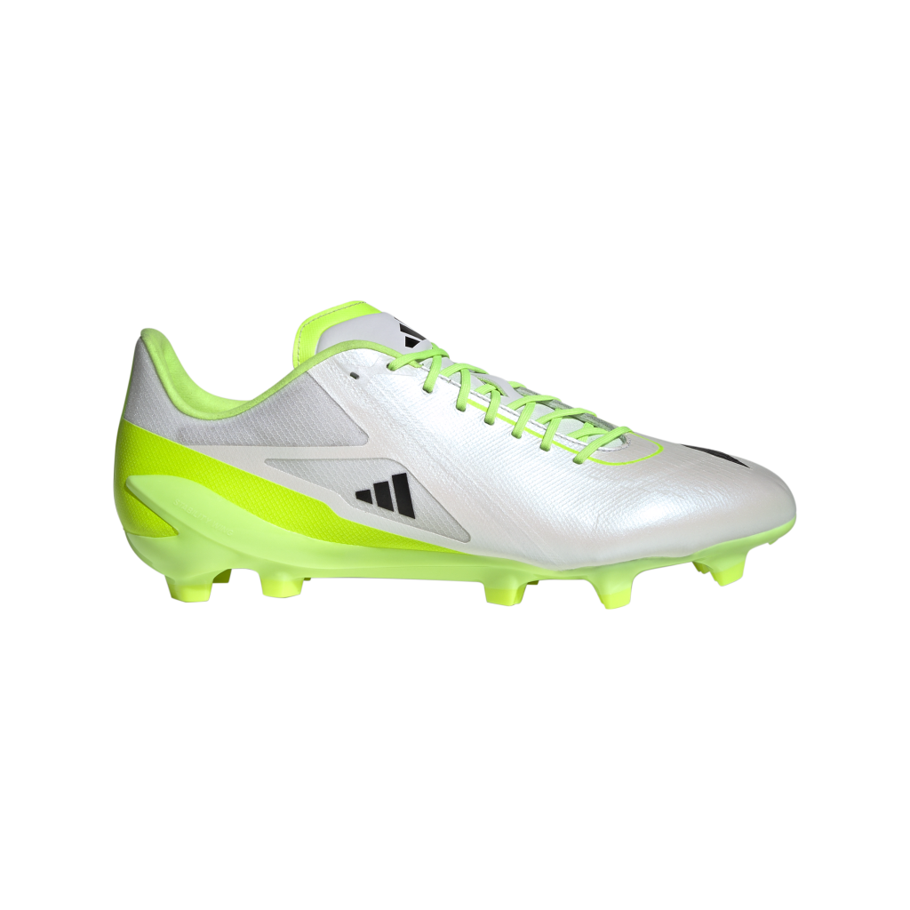 Adizero RS15 Pro Rugby Boots (FG) White The Rugby Shop