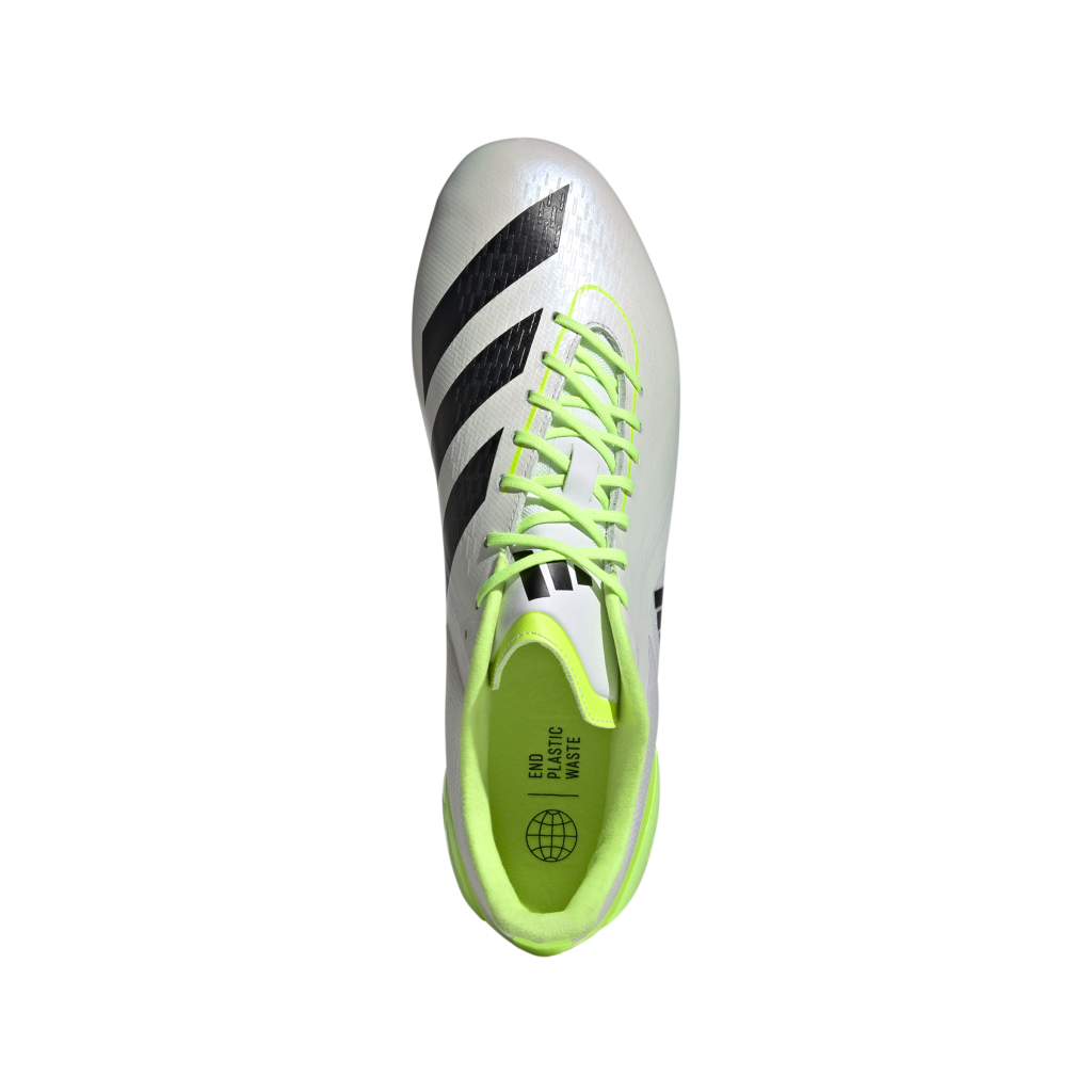 Adizero RS15 Pro Rugby Boots (FG) White The Rugby Shop