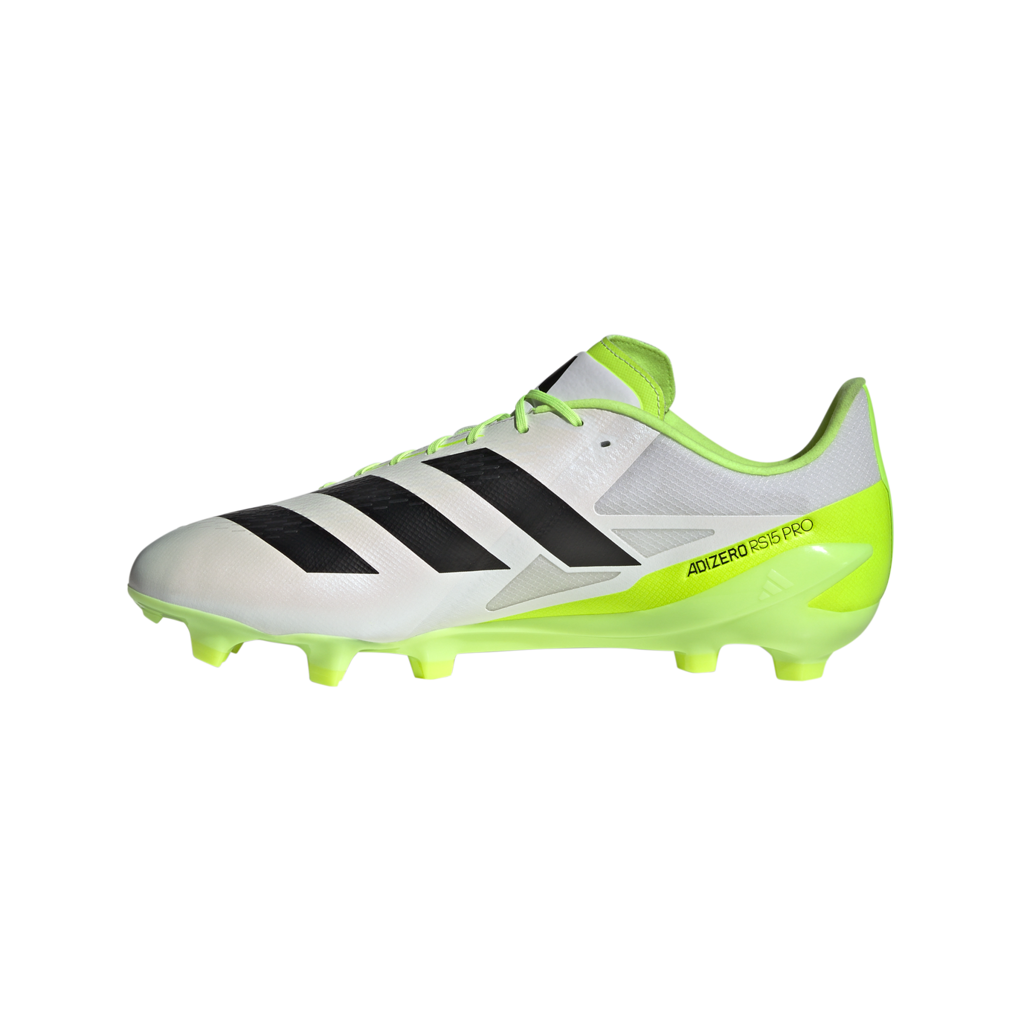 Adizero RS15 Pro Rugby Boots (FG) White The Rugby Shop