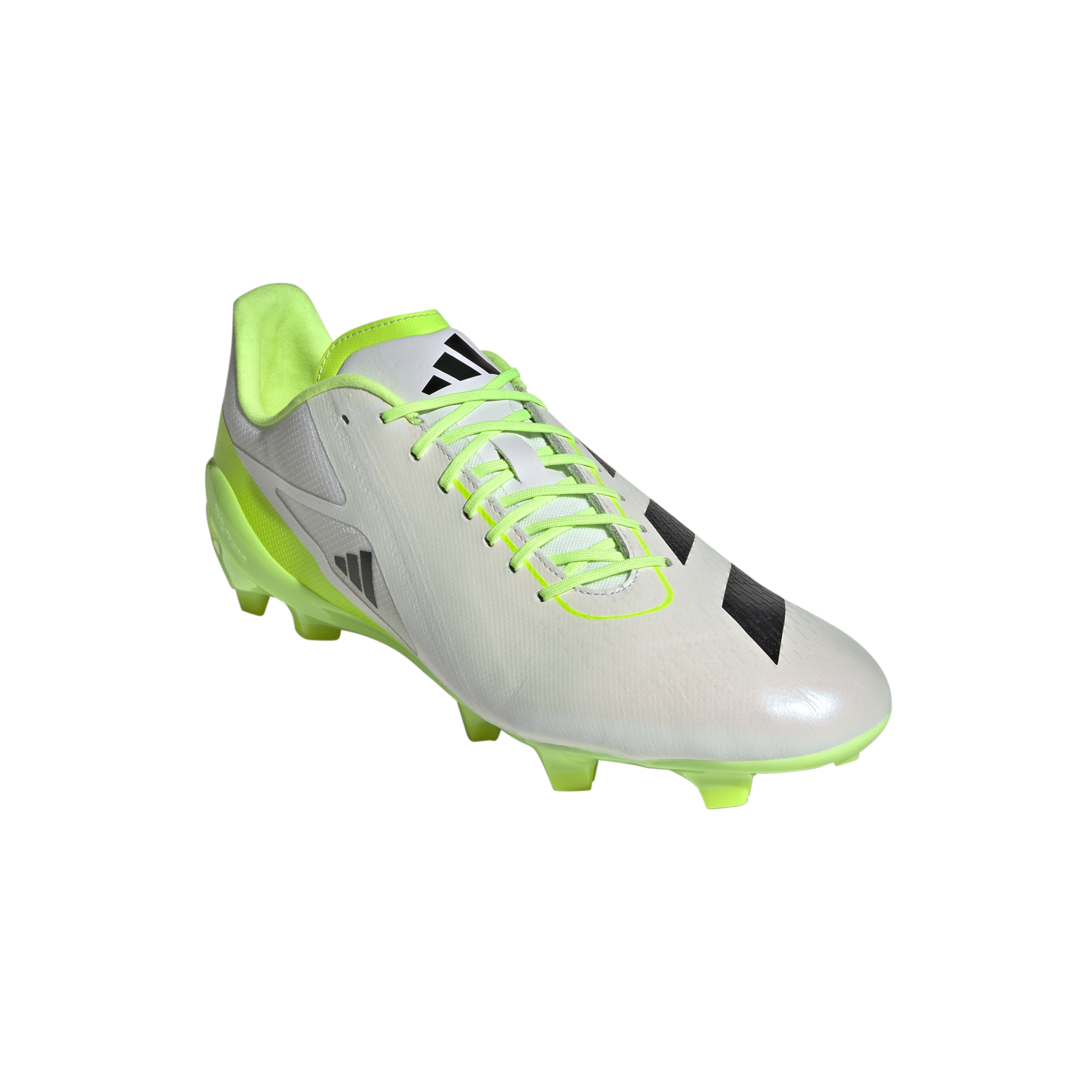 Adizero RS15 Pro Rugby Boots (FG) White The Rugby Shop