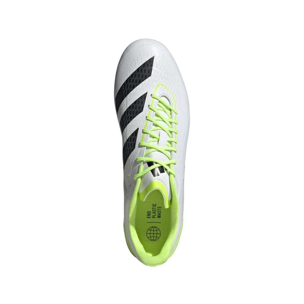 Adizero RS15 Ultimate Rugby Boot (SG) White The Rugby Shop