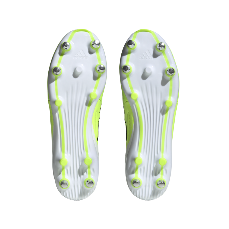 Adizero RS15 Elite Rugby Boots (SG) - Lucid Yellow studs