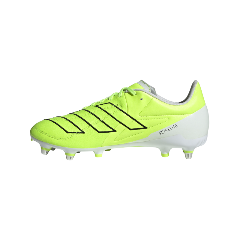 Adizero RS15 Elite Rugby Boots (SG) - Lucid Yellow left
