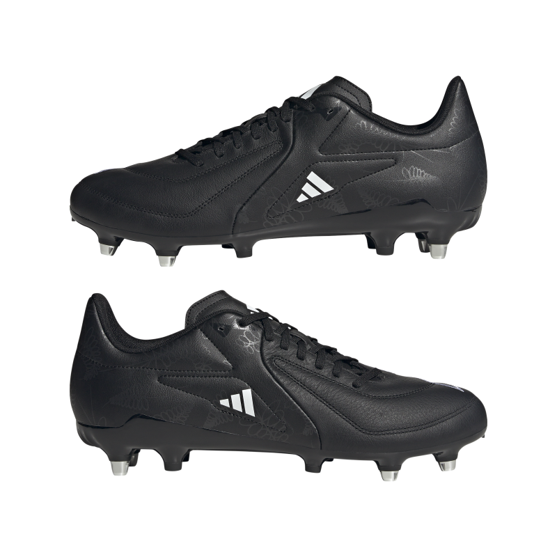 adidas RS15 Firm Ground Rugby Boots Black Pair