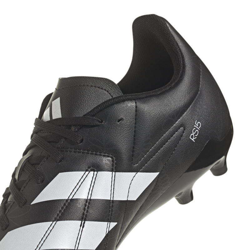 adidas RS15 Firm Ground Rugby Boots - Black back