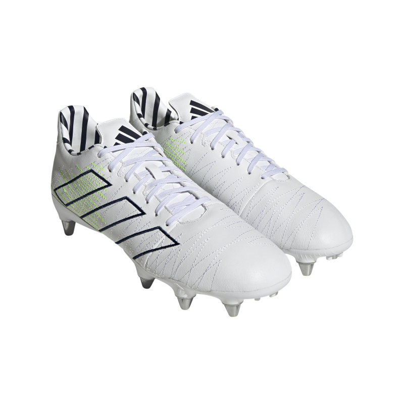 adidas Kakari Elite Rugby Boots (SG) White Front