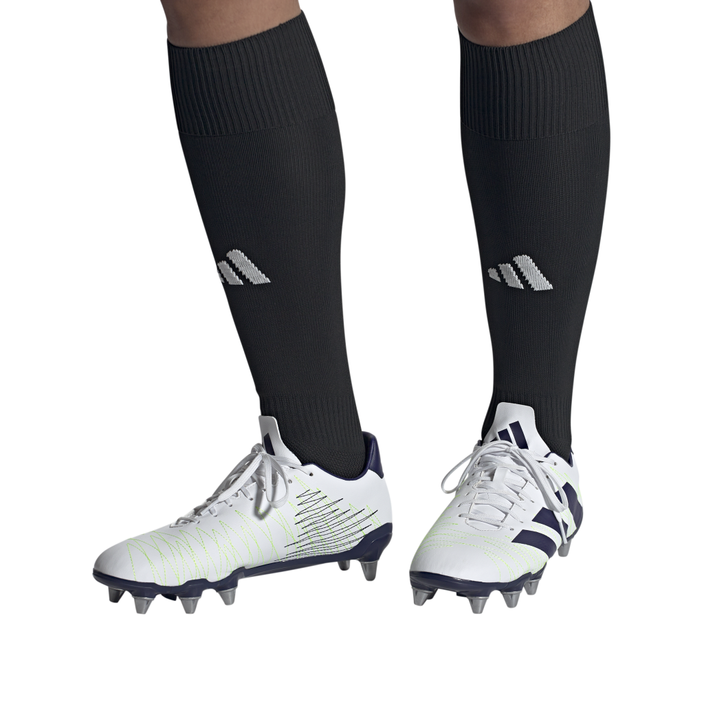 adidas Kakari Rugby Boots (SG) White The Rugby Shop