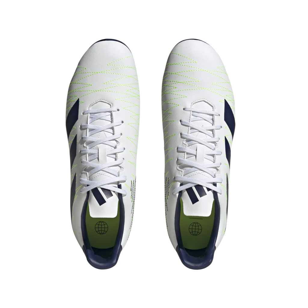 adidas Kakari Rugby Boots (SG) White The Rugby Shop