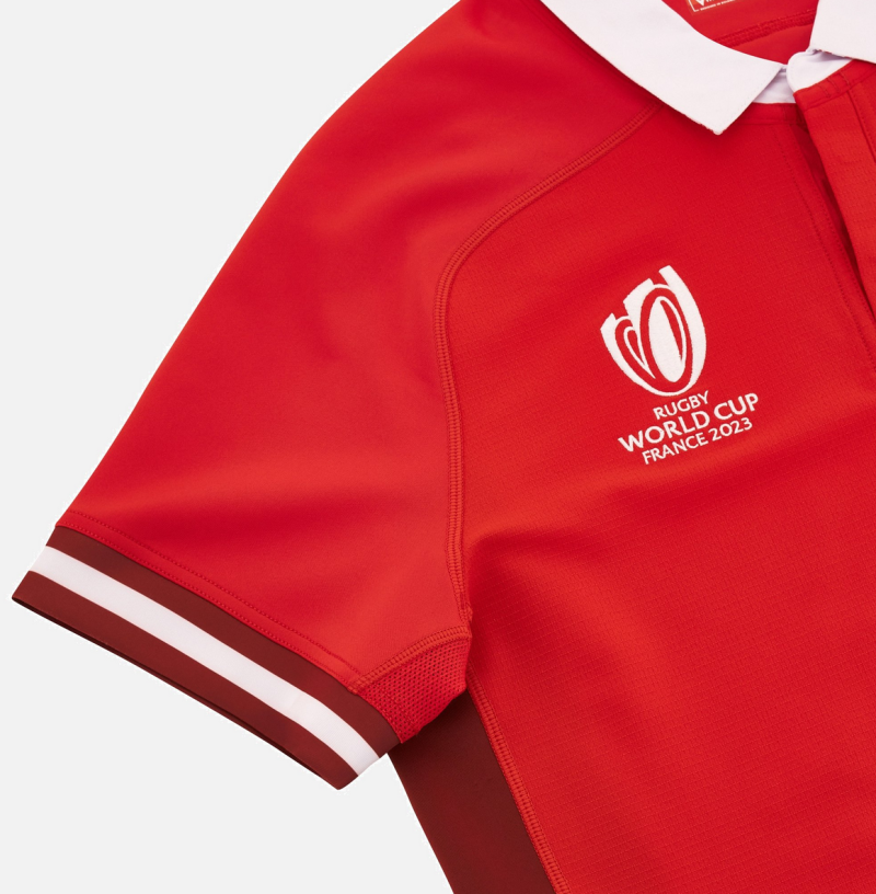 2023 Welsh Rugby home slim fit match shirt sleeve