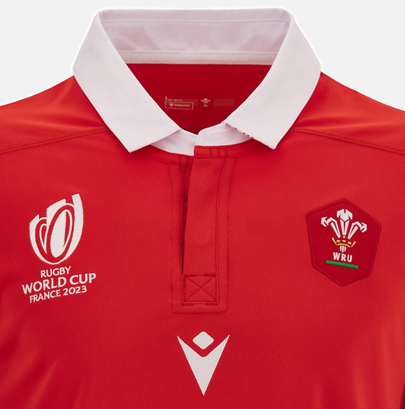 RWC 2023 Welsh Rugby home replica shirt front