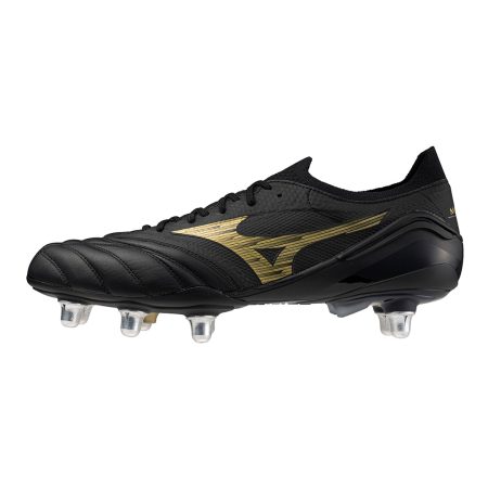 Mizuno Morelia Neo Black/Gold rugby boots 2