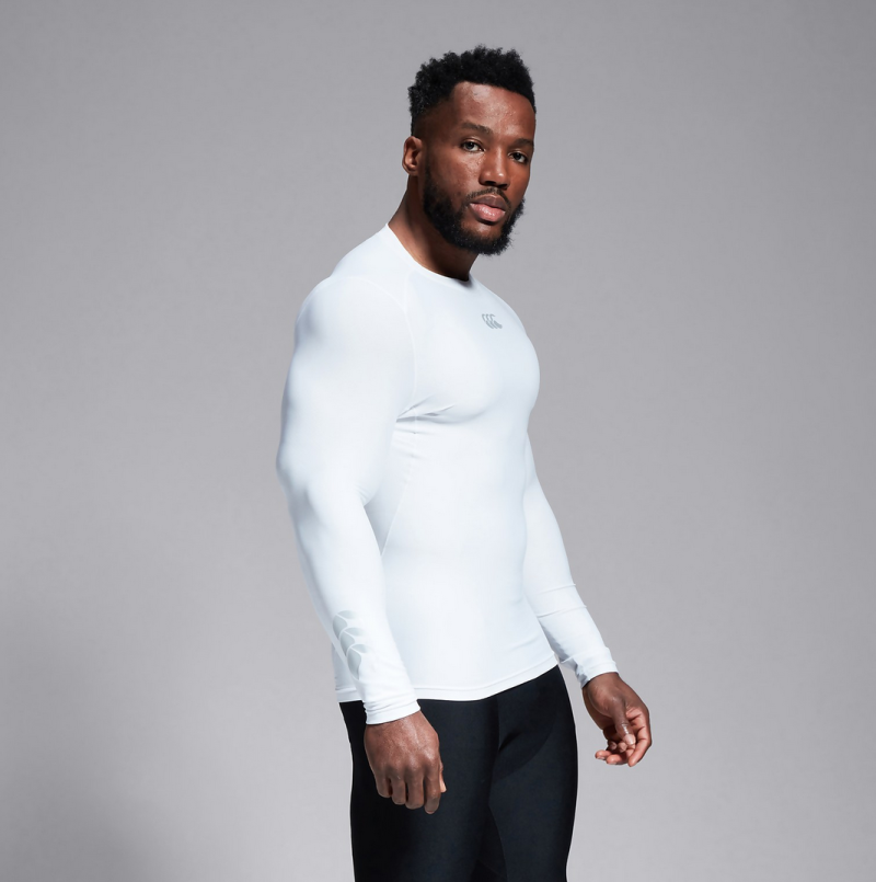 Canterbury Mens Thermoreg LS baselayer - White front