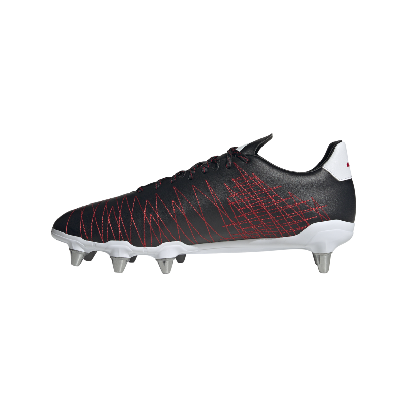 adidas Kakari SG rugby boots Black/Red 6