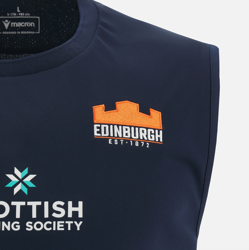 Edinburgh Rugby 2023/24 training vest arm
