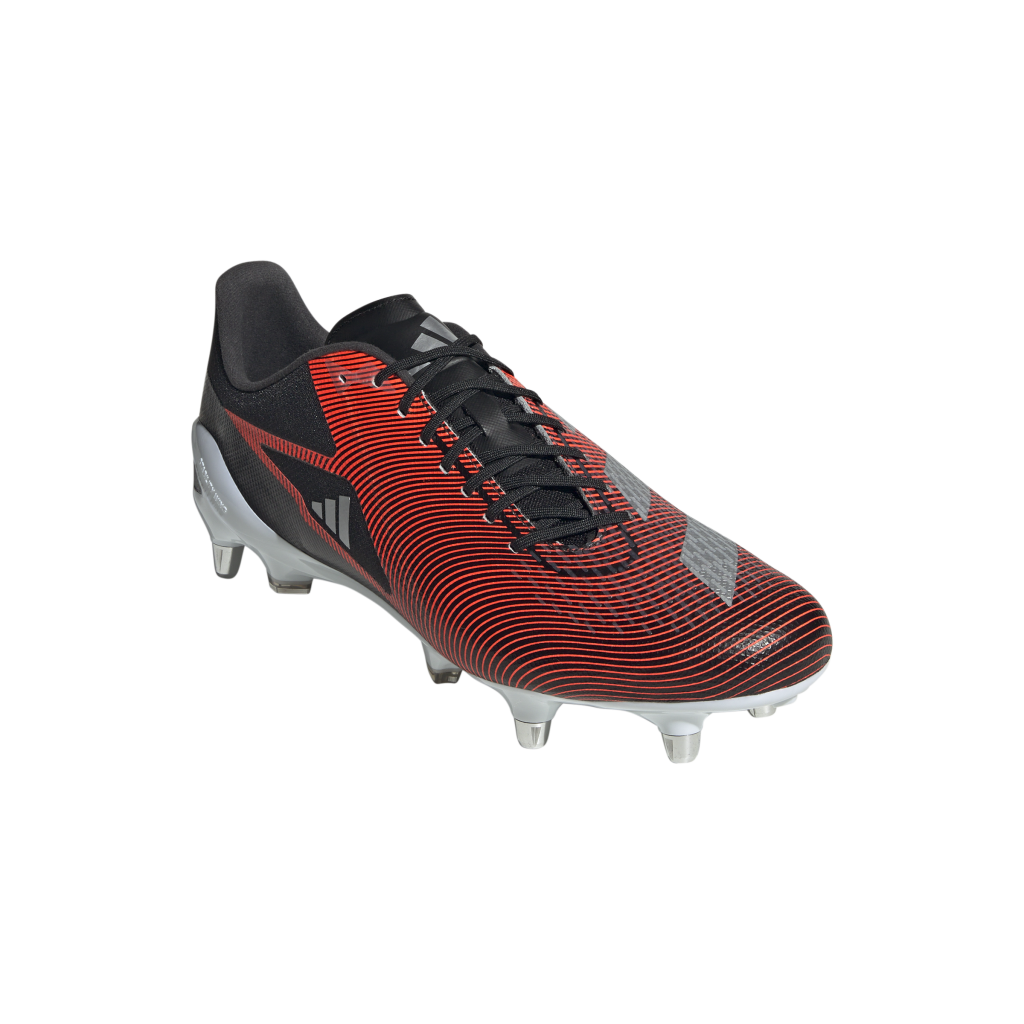 Adizero RS15 Ultimate Rugby Boots (SG) – Black/Red | The Rugby Shop