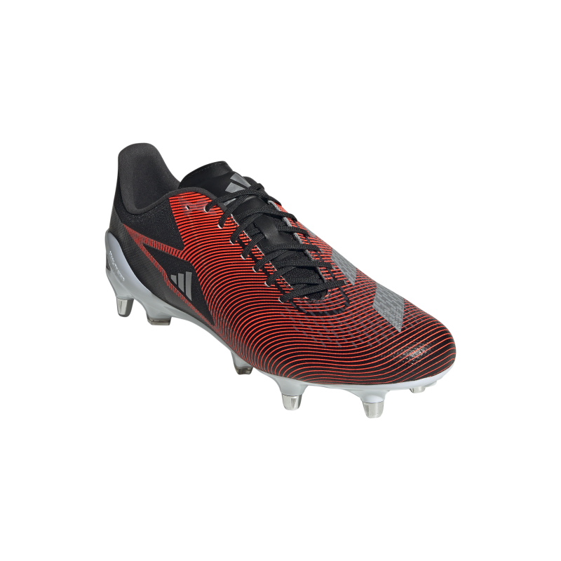 Adizero RS15 Ultimate Rugby Boots (SG) – Black/Red 4