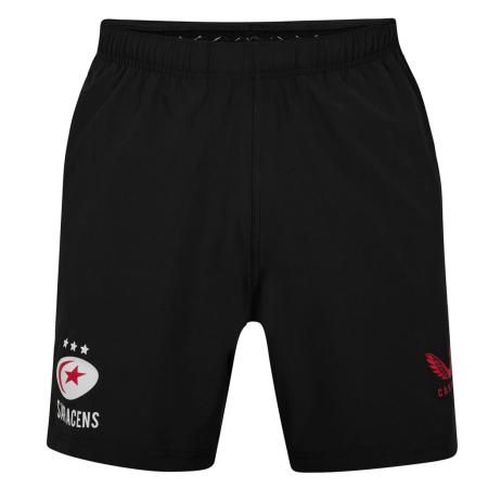 Saracens Men's Replica Gym Shorts - Black