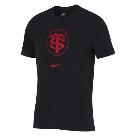 2024 Nike Stade Toulouse Mens Cotton T-shirt Black