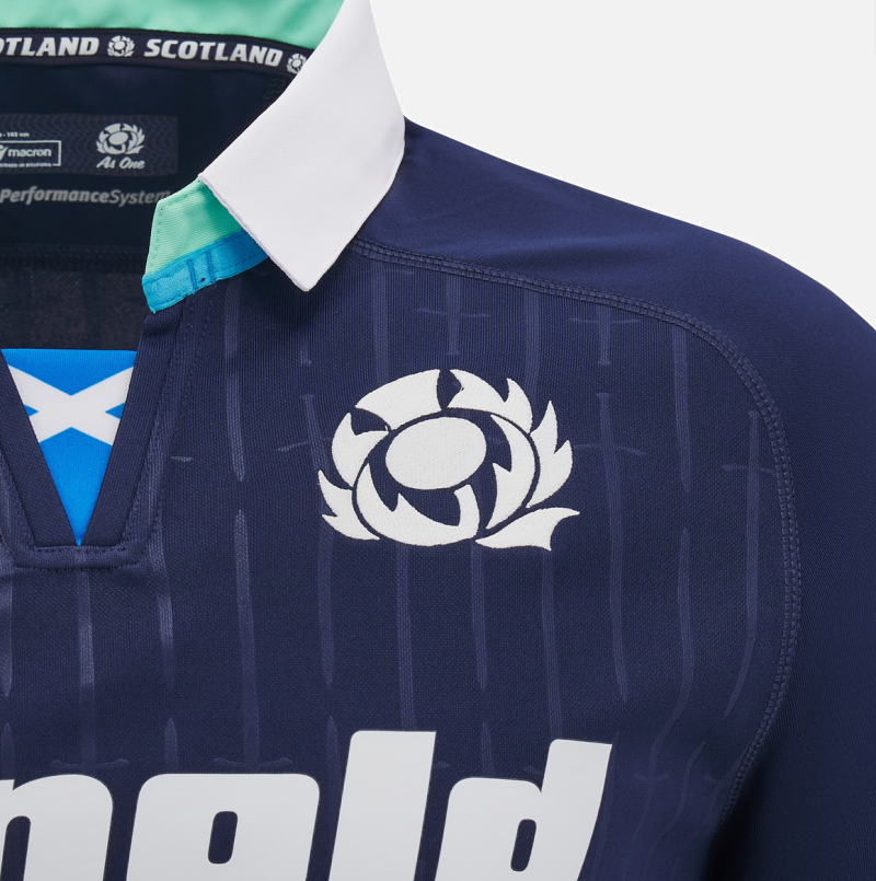 Scotland Rugby 2024/25 home replica shirt front