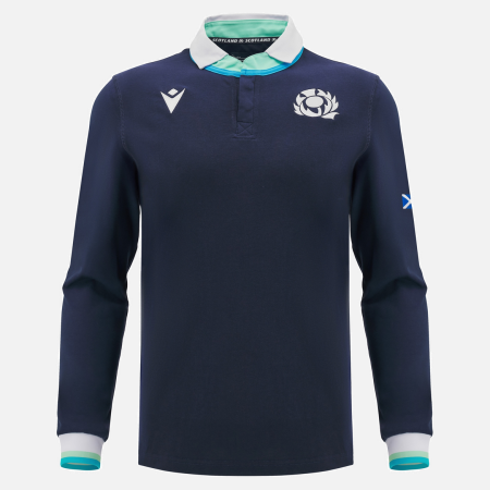 Scotland Rugby 2024/25 home long sleeve cotton shirt