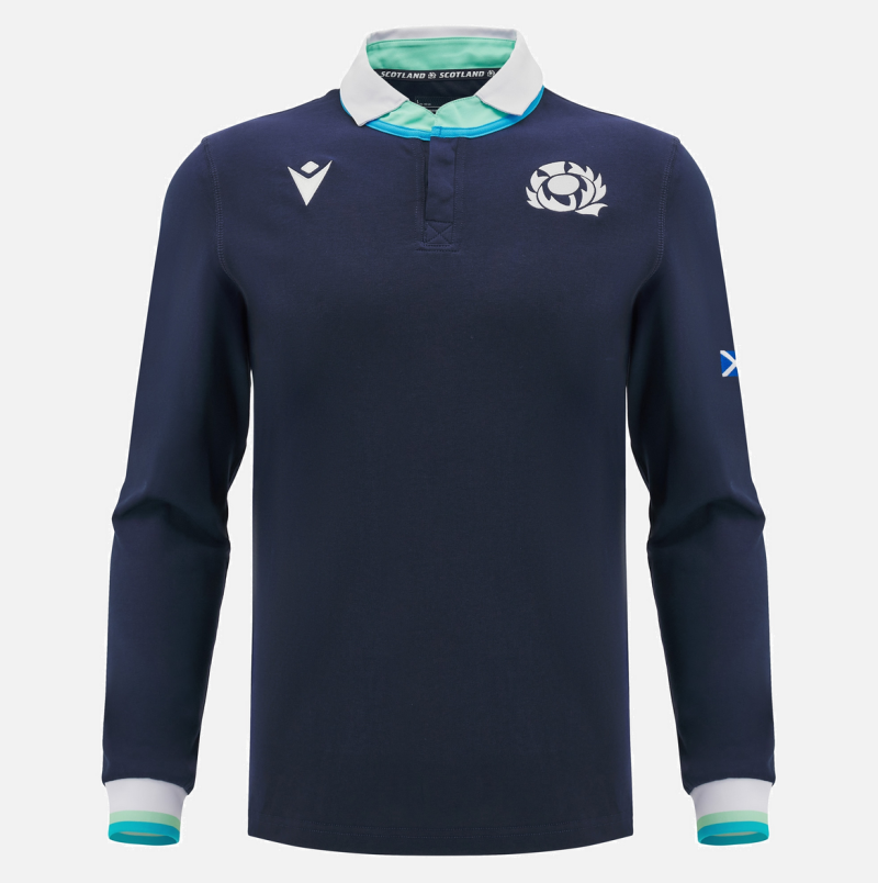 Scotland Rugby 2024/25 home long sleeve cotton shirt