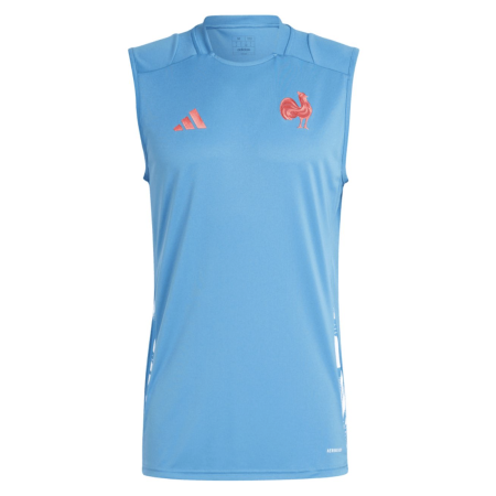 ADIDAS French Rugby Light Blue FFR Training Vest 24/25