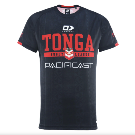 2024 Tonga Rugby League Men’s training Tee black