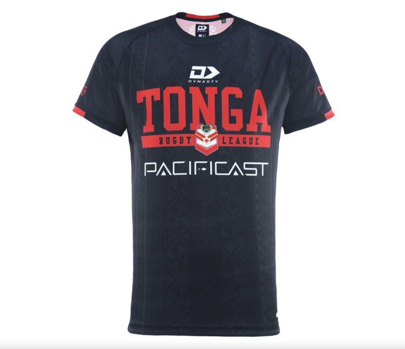 2024 Tonga Rugby League Men’s training Tee black