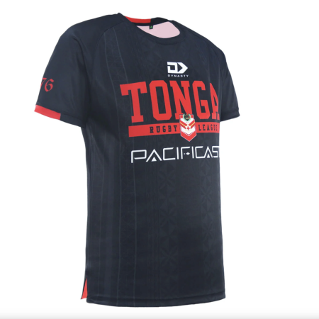 2024 Tonga Rugby League Men’s training Tee black 1