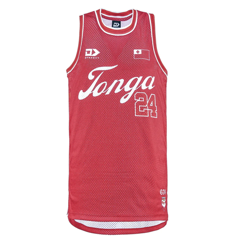 2024 Tonga Rugby League Men’s Basketball Singlet