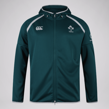 Ireland Mens Tech Full Zip Hoody Green/Grey 1