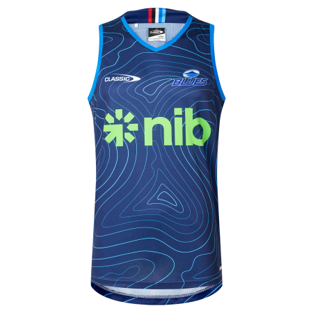 Auckland Blues 2025 Mens Singlet Navy