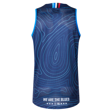 Auckland Blues 2025 Mens Singlet Navy back