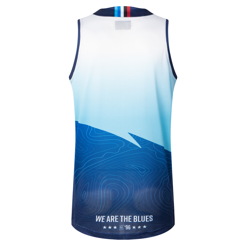 Auckland Blues Training vest Sky back