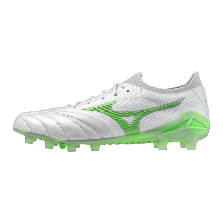 Mizuno Morelia Made in Japan FG white/Green left