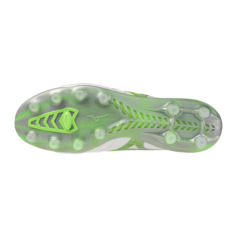 Mizuno Morelia Neo Elite FG - White/Green sole