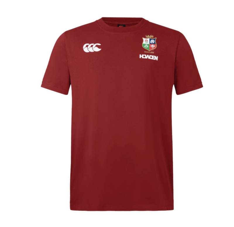 British & Irish Lions Cotton Jersey T-Shirt - Red