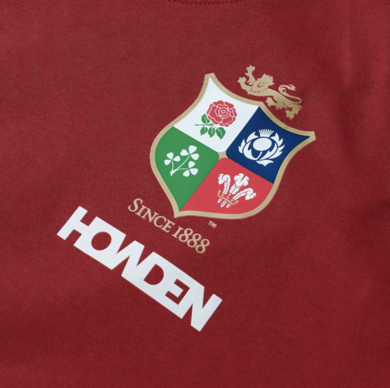 British & Irish Lions Cotton Jersey T-Shirt - Red 3